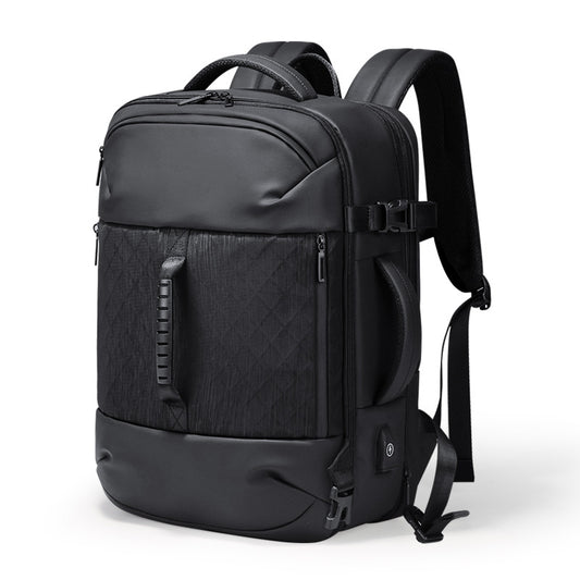 Backpack Men's 17.3 Inch Expandable Computer Bag Men's Multifunctional Backpack Large-Capacity Business Travel Business Bag