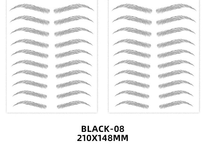 6D Imitation Ecological Eyebrow Stickers Waterproof And Environmental Protection