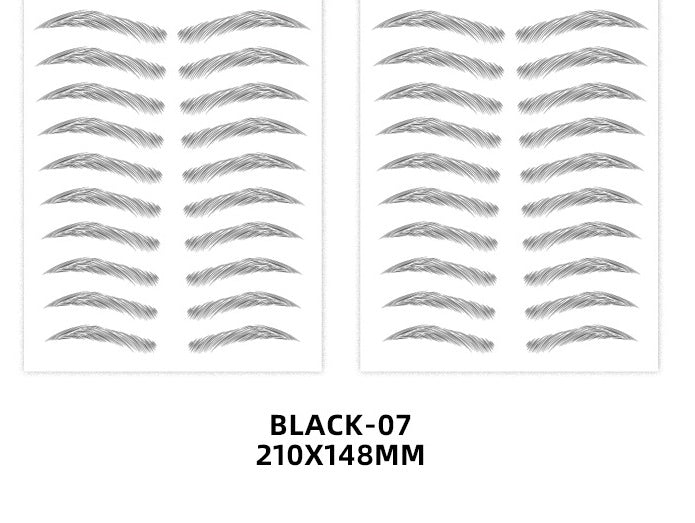 6D Imitation Ecological Eyebrow Stickers Waterproof And Environmental Protection