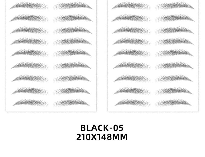 6D Imitation Ecological Eyebrow Stickers Waterproof And Environmental Protection
