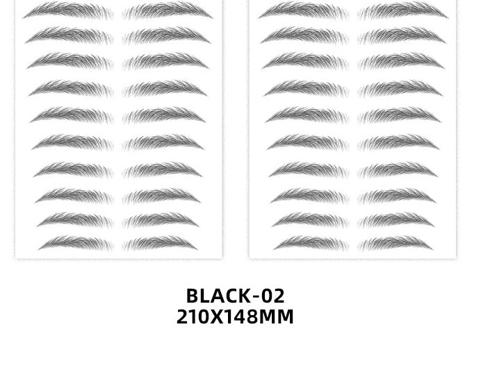 6D Imitation Ecological Eyebrow Stickers Waterproof And Environmental Protection