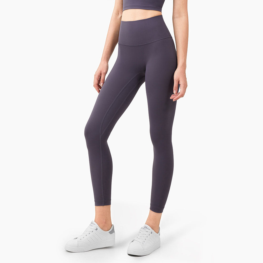 Nye europæiske og amerikanske sømløse yogabukser med høj talje, stramme sports- og fitnessbukser, ferskenhofte-yogabukser
