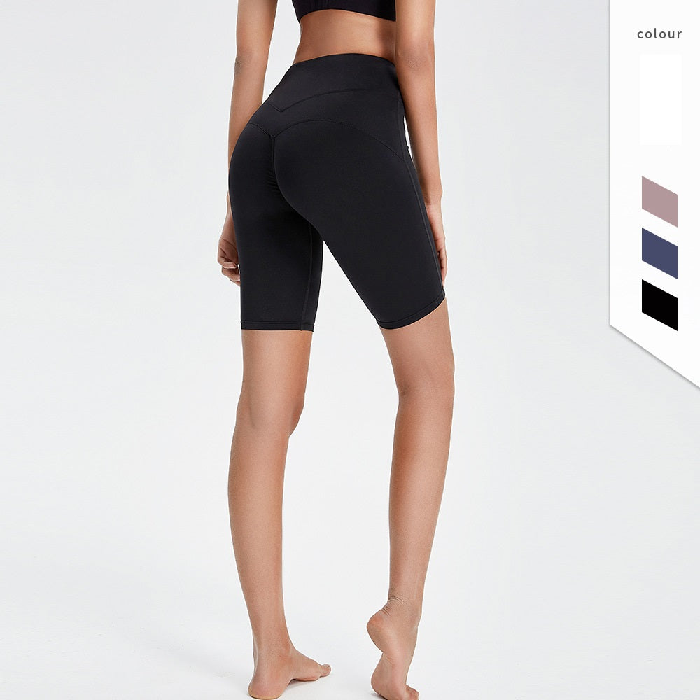 Female M-shaped Hip Peach Pants High Waist Pants Running Fitness Pants