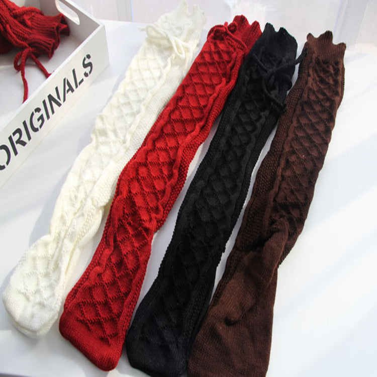 Over The Knee Knitted Vintage Stockings