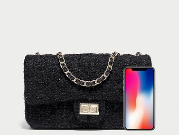 Xiaoxiangfeng Super Fire Woolen Cloth Small Square Bag Girl