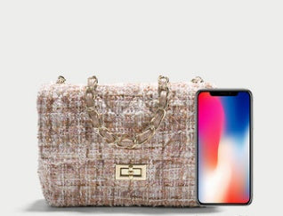 Xiaoxiangfeng Super Fire Woolen Cloth Small Square Bag Girl