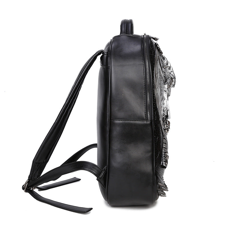 New Ghost Head Luminous Eyes Backpack Men'S Customized Travel Waterproof Computer Bag Skull Head Large Capacity Backpack