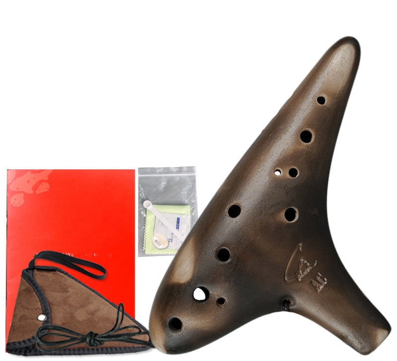 Begynder af røget 12-hullers retro-ocarina