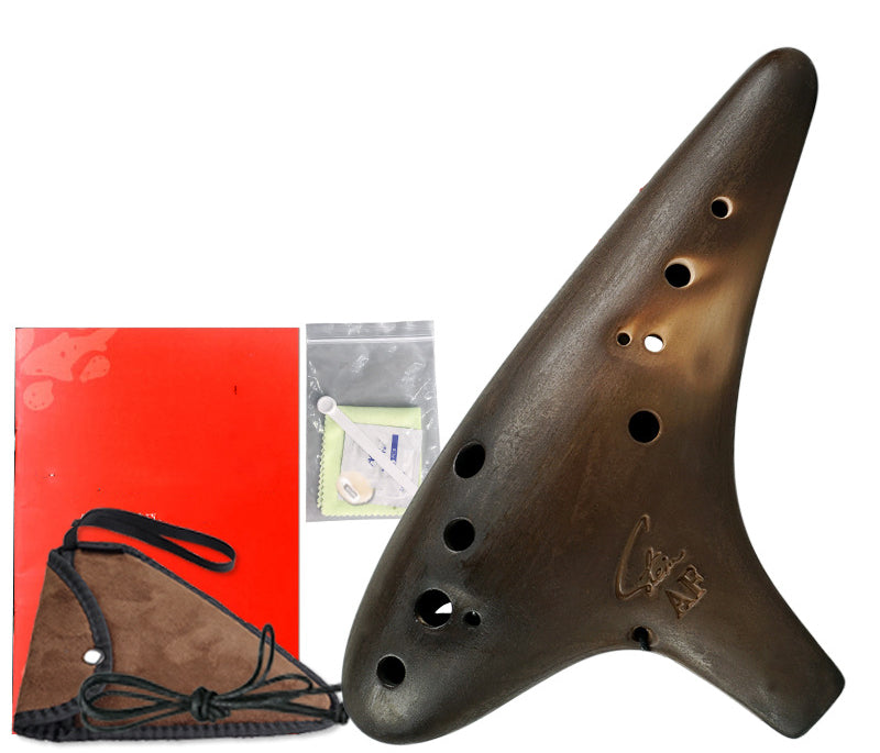 Begynder af røget 12-hullers retro-ocarina