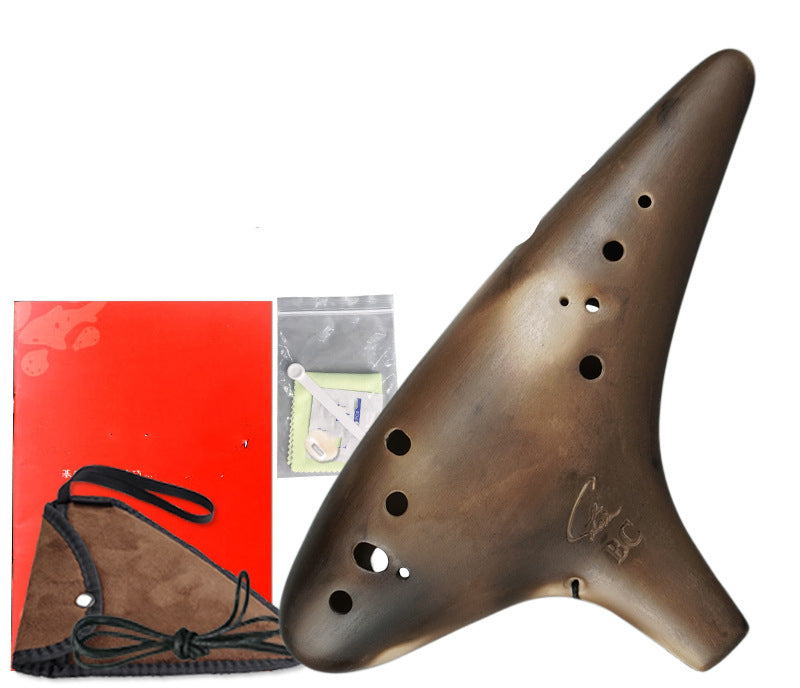 Begynder af røget 12-hullers retro-ocarina