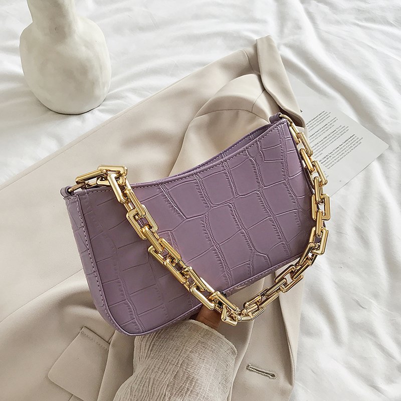 High Sense Bag New Trendy Fashion Net Red Female Bag Shoulder Bag Wild Ins Chain Underarm Bag Small Bag