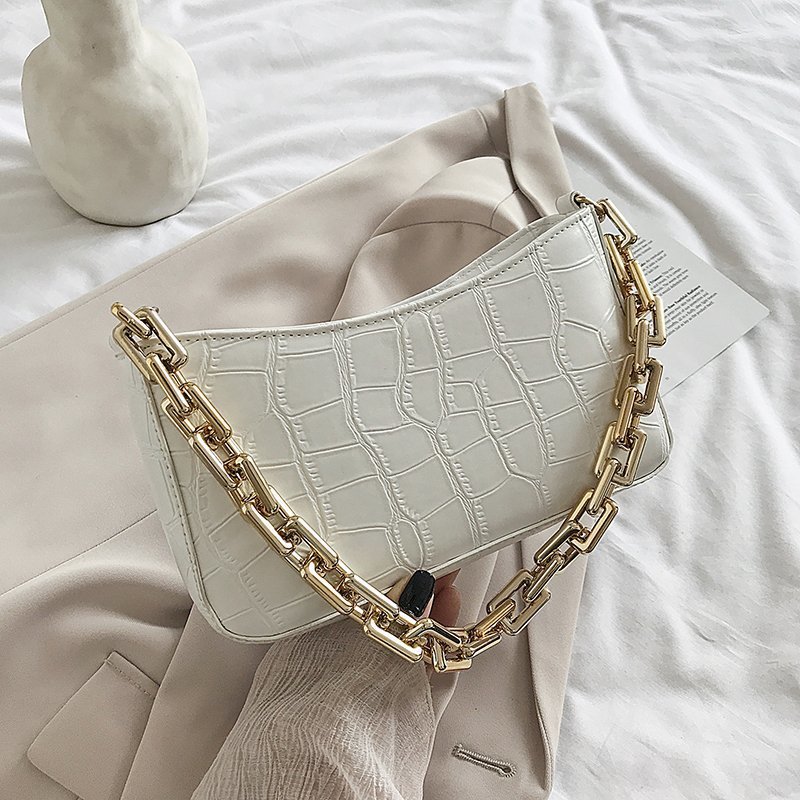 High Sense Bag New Trendy Fashion Net Red Female Bag Shoulder Bag Wild Ins Chain Underarm Bag Small Bag