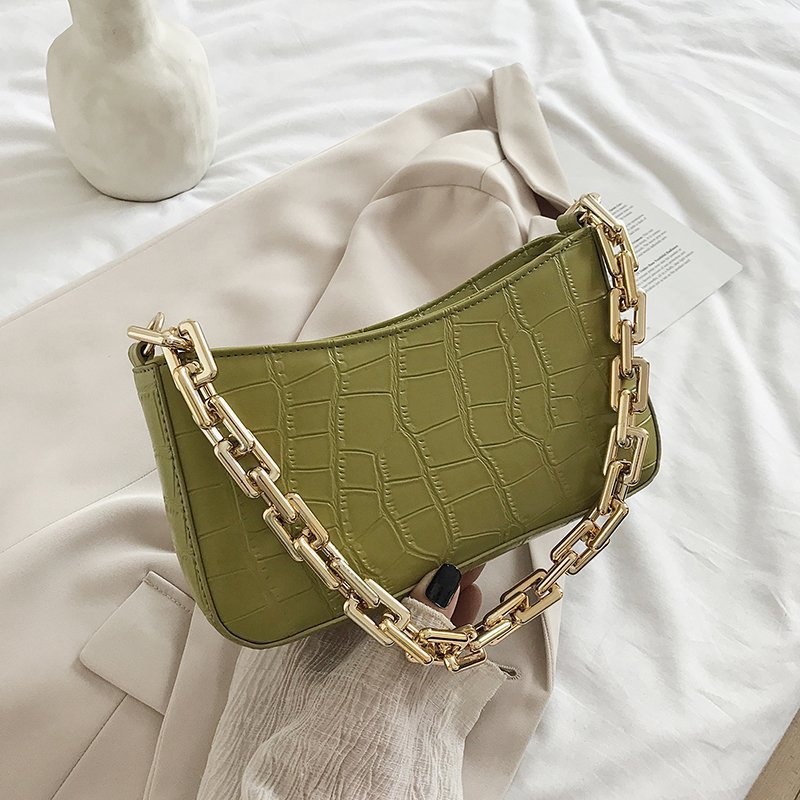 High Sense Bag New Trendy Fashion Net Red Female Bag Shoulder Bag Wild Ins Chain Underarm Bag Small Bag