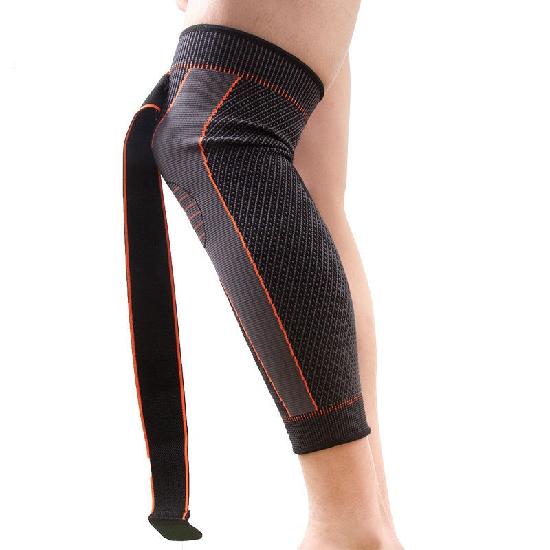 Knæbeskyttere med lange stropper Sportsbeskyttelse Knæ Skridsikre leggings Løb Squat Fitness