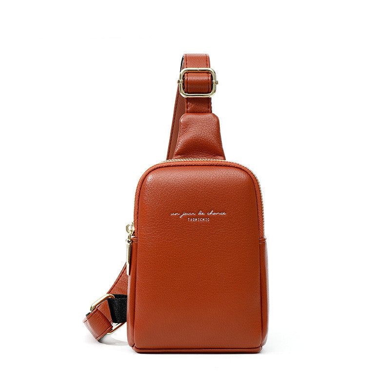 Fashion Women'S Bag Pu Diagonal Bag Trendy Ins Chest Bag