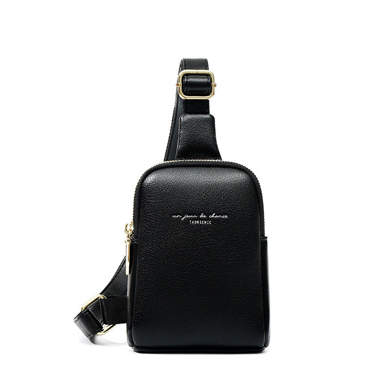 Fashion Women'S Bag Pu Diagonal Bag Trendy Ins Chest Bag