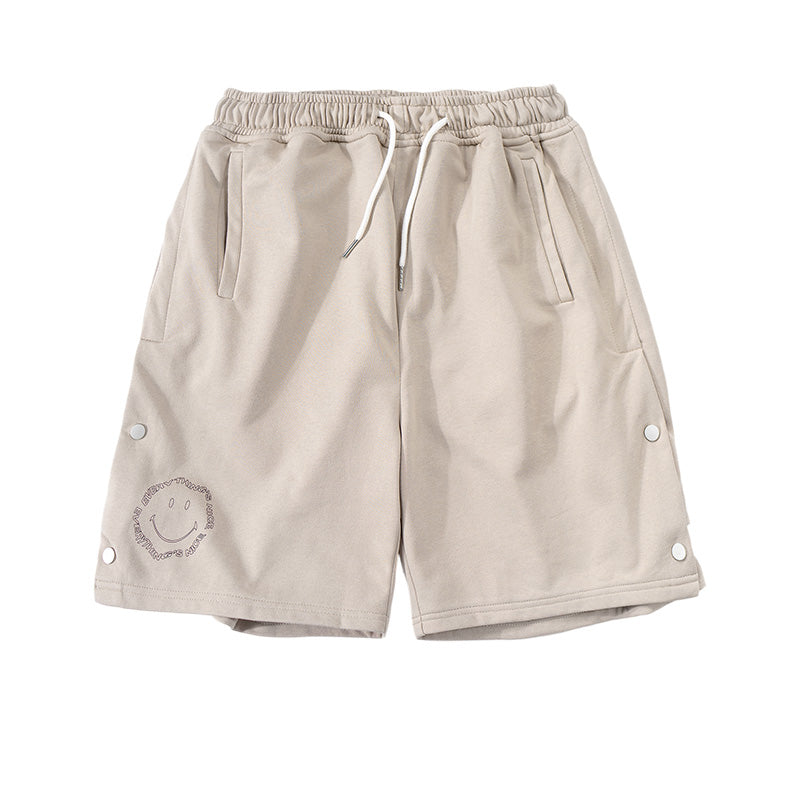 Men's and women's summer trend Hong Kong style loose smile casual five-point pants