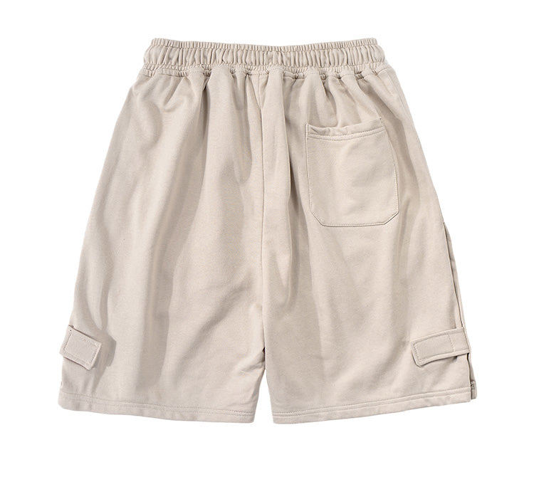 Men's and women's summer trend Hong Kong style loose smile casual five-point pants