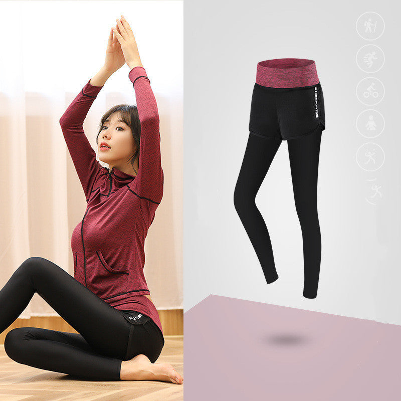 Fitness Yoga Wear Running High Waist Women's Movement Was Thin