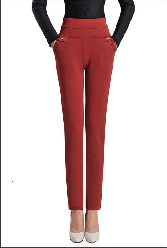 Women's Trousers Elastic Waist Elastic High Waist