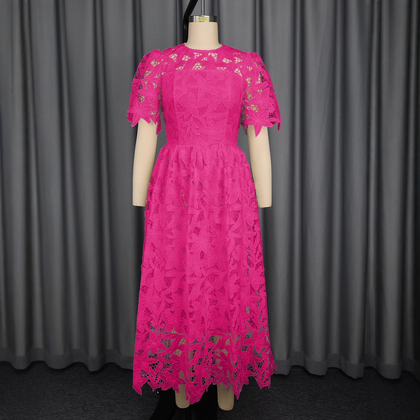 High-end Style Crew-neck Dress