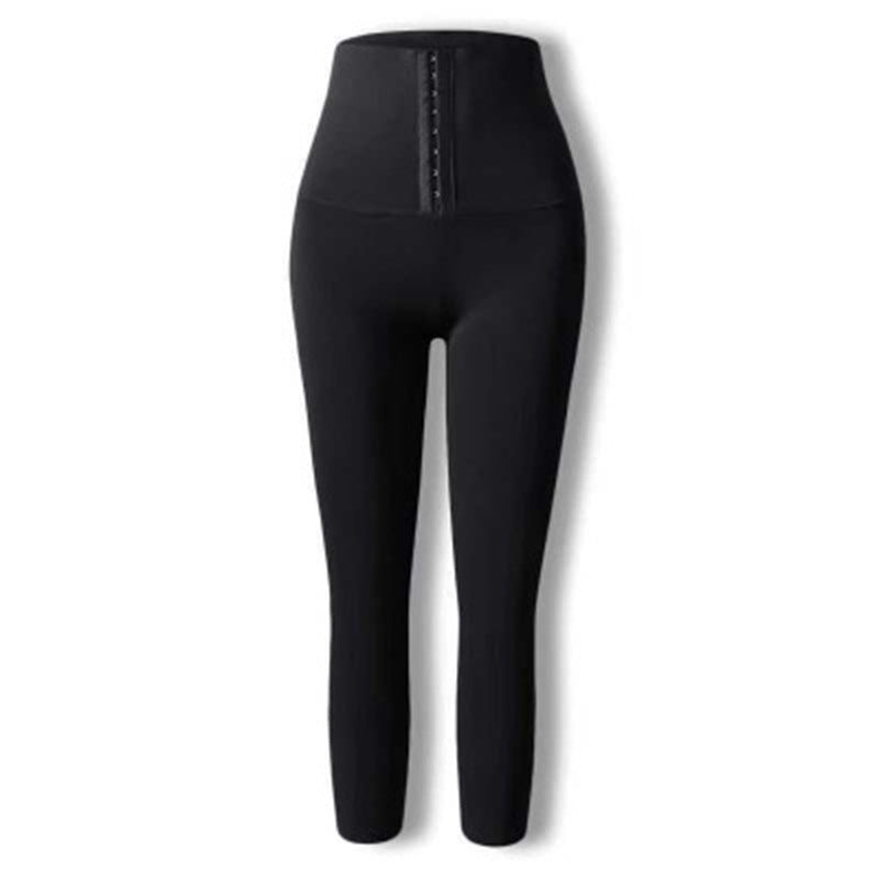 Højtaljet træningsshaper mavekontrol trusser numseløfter kropsformer slankende shapewear svedbukser kvinder fitness træning
