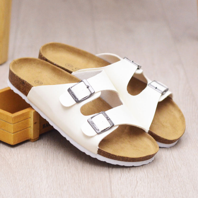 Slippers Summer Beach Shoes Leisure Cork Couple Sandals And Slippers