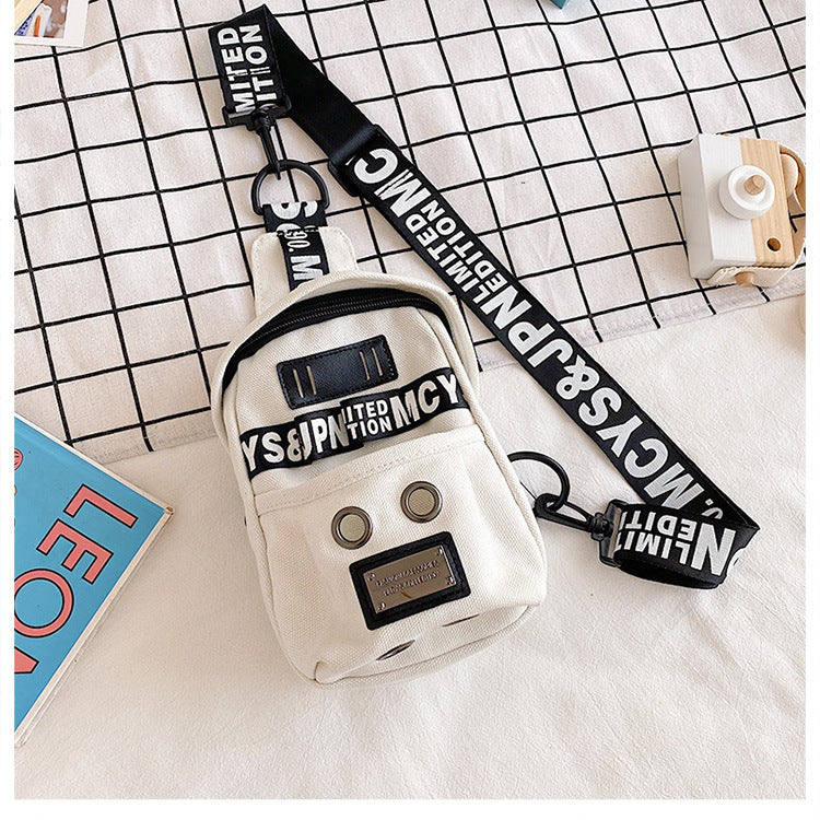 Foreign Trade Chest Bag New Canvas Bag Korean Fashion Personality Female Bag Shoulder Messenger Bag