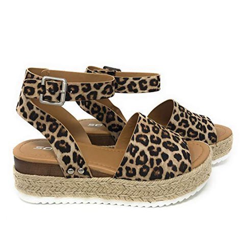 Spot Wish Amazon New Summer European And American Foreign Trade Hemp Rope Slope With Thick Bottom Large Size Fish Mouth Sandals Women