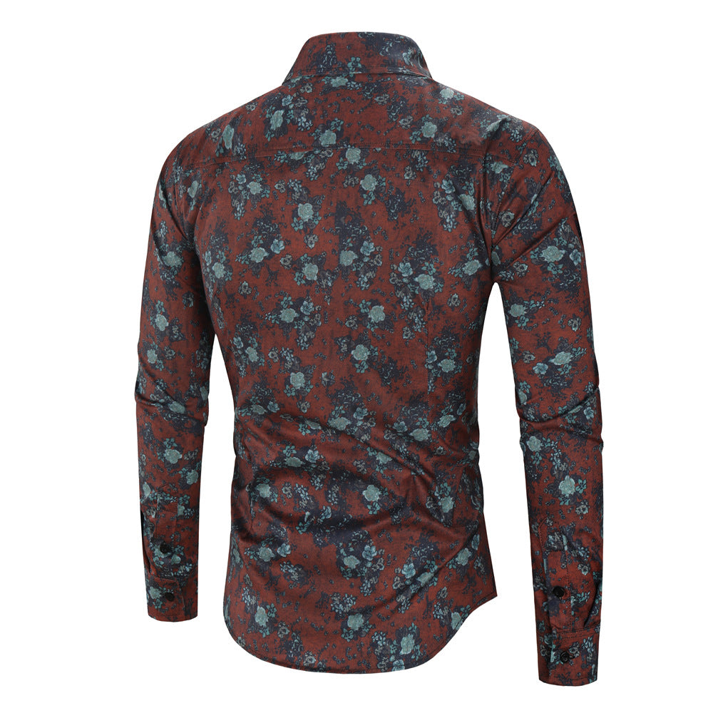 Men's Digital Printing Shirt New Casual Shirt