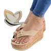 Sponge Cake Large Size Sandals Slope With Thick Bottom Flip Flops