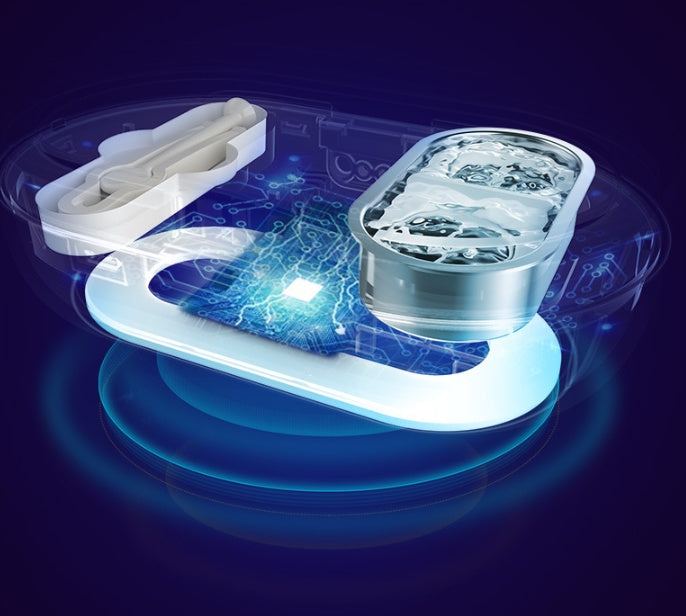 Convenient Ultrasonic Cosmetic Contact Lens Cleaning Box For Removing Tear Protein Contact Lens Cleaning Device