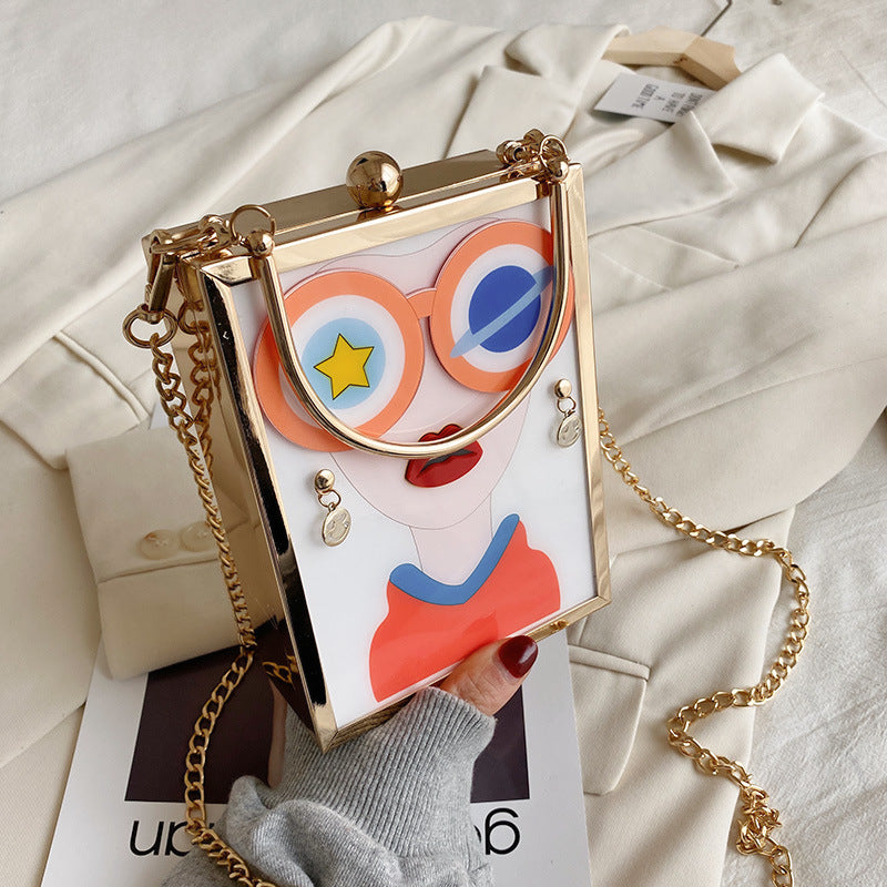 Galeries Beauty Pattern Chain Bag