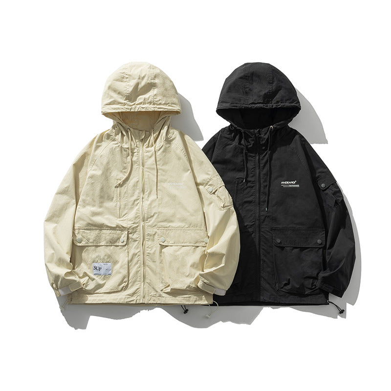 Men's Hooded Big Pocket Workwear Jacket