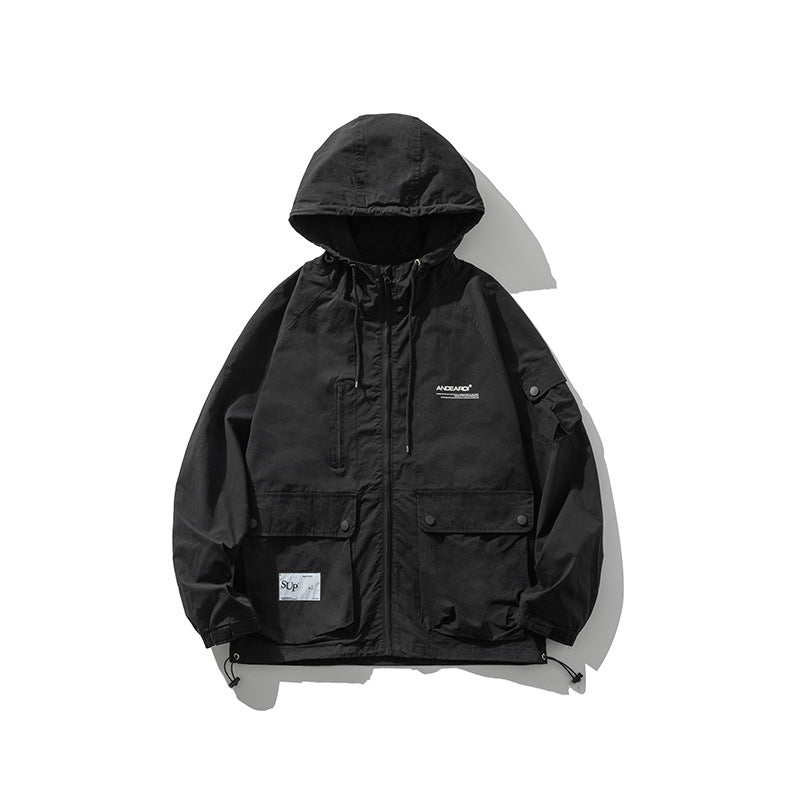 Men's Hooded Big Pocket Workwear Jacket