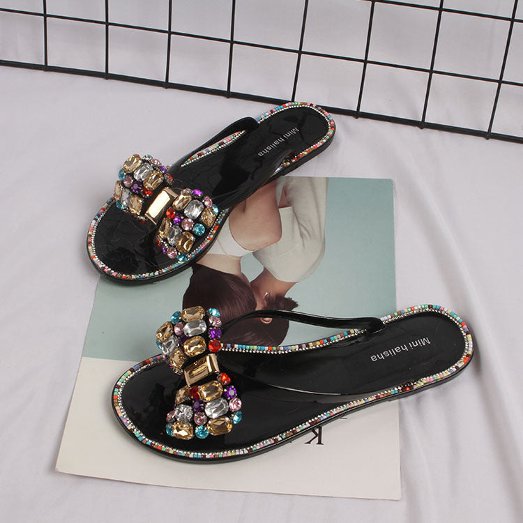 Fashionable Flat Bottom Indoor And Outdoor Wear Casual Beach Flip-flops Sandals And Slippers