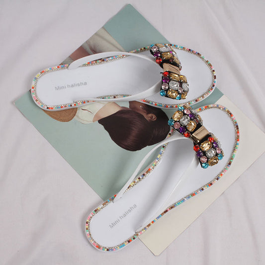 Fashionable Flat Bottom Indoor And Outdoor Wear Casual Beach Flip-flops Sandals And Slippers