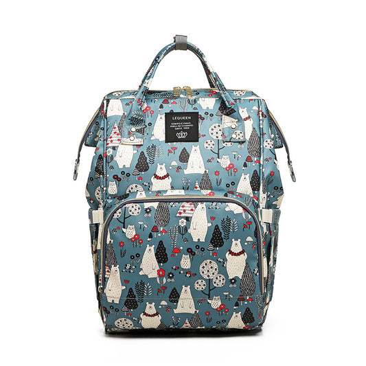 Lequeen Leisure Mummy Bag Multifunctional Large Capacity Shoulder Bag For Delivery, Mother Bag Fashion Portable Mother And Baby Bag