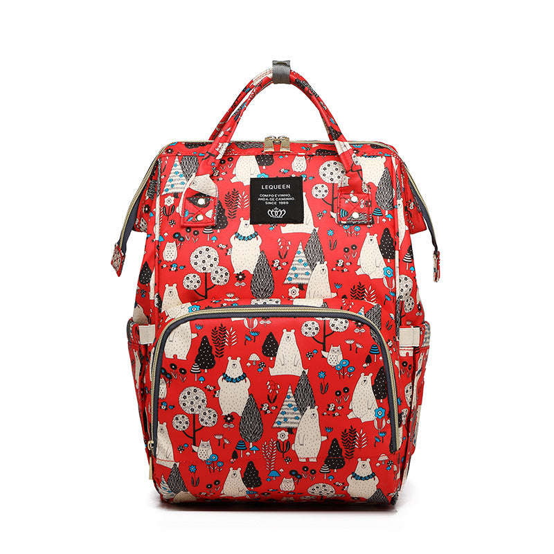 Lequeen Leisure Mummy Bag Multifunctional Large Capacity Shoulder Bag For Delivery, Mother Bag Fashion Portable Mother And Baby Bag