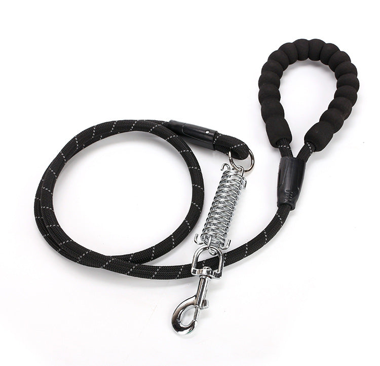 Eva Dog Nylon Reflective Spring Explosion-Proof Traction Belt Round Rope