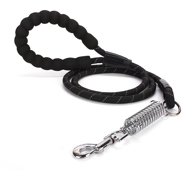 Eva Dog Nylon Reflective Spring Explosion-Proof Traction Belt Round Rope