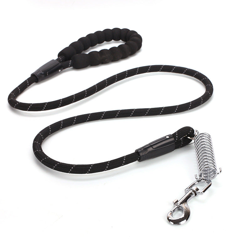 Eva Dog Nylon Reflective Spring Explosion-Proof Traction Belt Round Rope