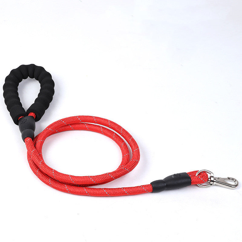 Eva Dog Nylon Reflective Spring Explosion-Proof Traction Belt Round Rope