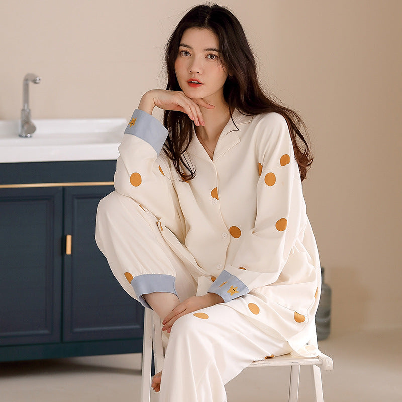 Extended Cardigan Long Sleeve Pajamas