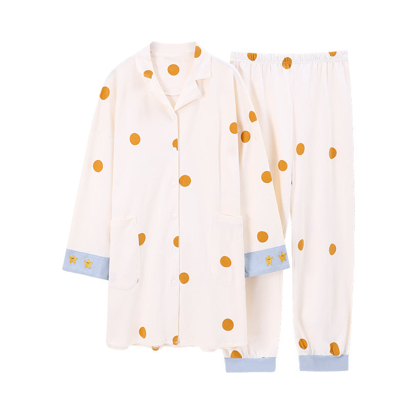Extended Cardigan Long Sleeve Pajamas