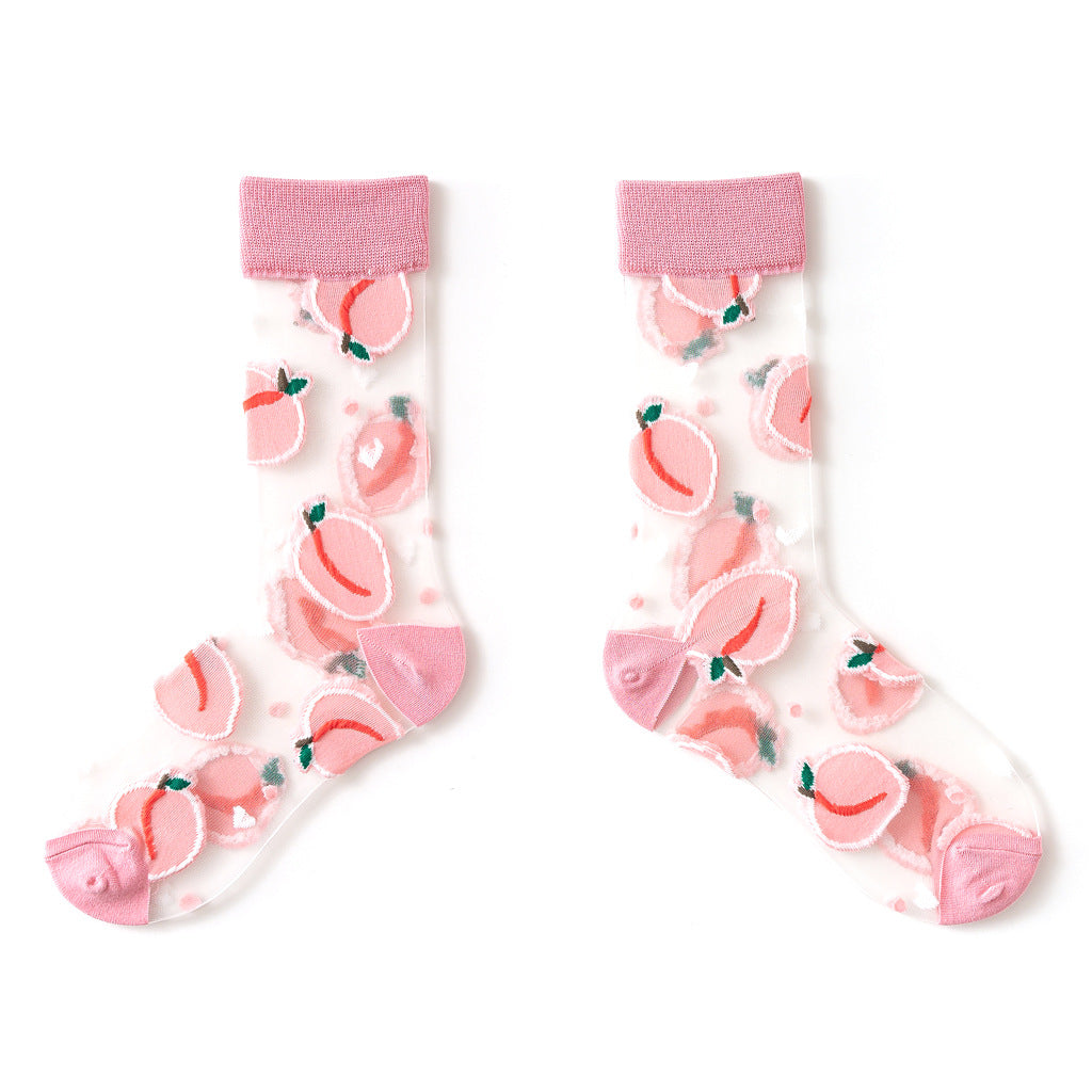 Card Silk Women's Socks