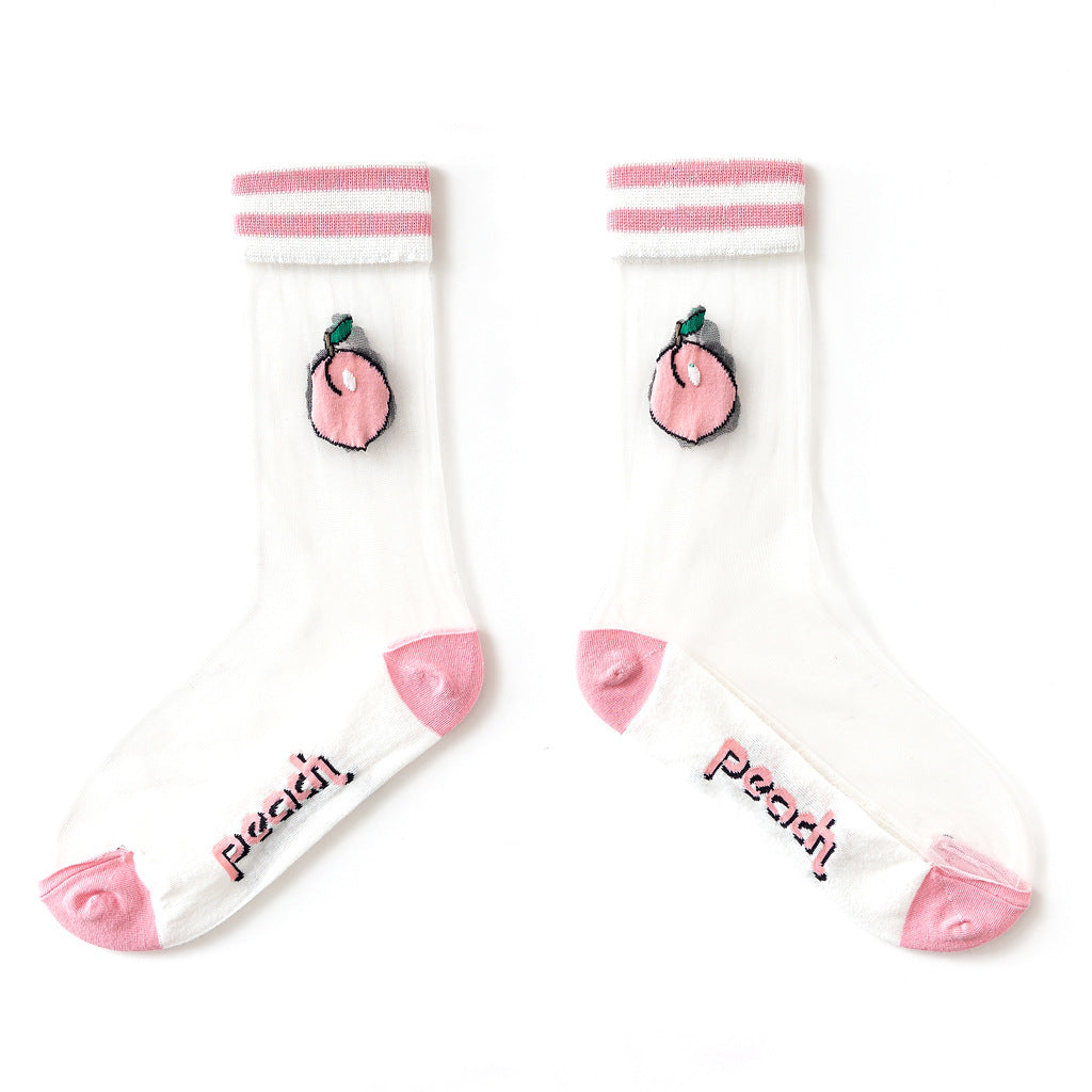 Card Silk Women's Socks