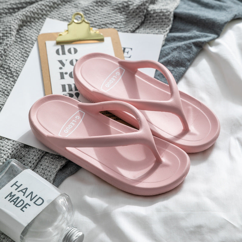 Damesandaler og hjemmesko Hjemme Sommer Indendørs Skridsikre Hjemme Mode Blød bund Casual Tyk bund