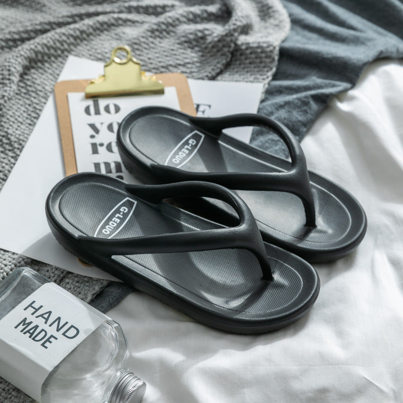Damesandaler og hjemmesko Hjemme Sommer Indendørs Skridsikre Hjemme Mode Blød bund Casual Tyk bund