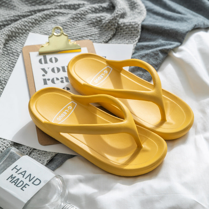 Damesandaler og hjemmesko Hjemme Sommer Indendørs Skridsikre Hjemme Mode Blød bund Casual Tyk bund